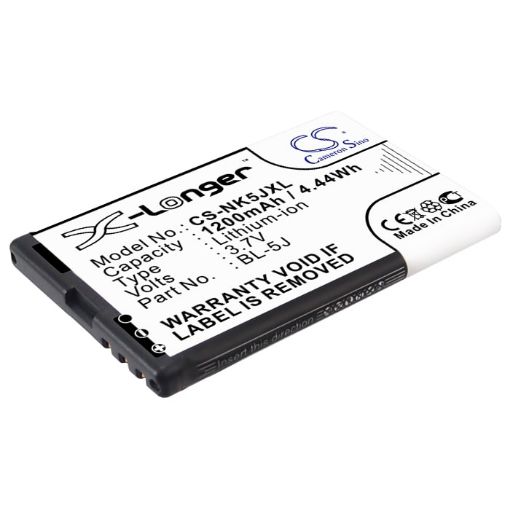 BL-5J Battery for Nokia X6, Lumia 530, 525, 520, N900, X1-01, X1-00 - 1