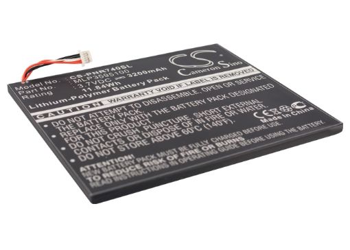 Pandigital R7T40WWHFI Novel Tablet Battery MLP3595100 - 1