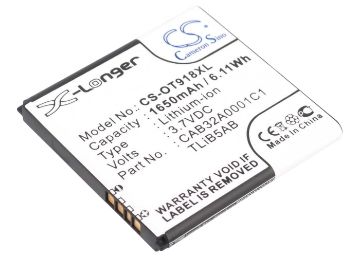 Alcatel Y853 OT-918 Mix EE40VB EE40 Battery CAB32A0000C2 C1 - 1