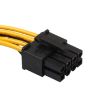 0.2m Full Copper GPU Graphics Card 8 Pin Female To Double 15 Pin SATA Power Line - 4