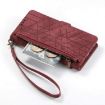 Samsung Galaxy A42 5G Red Leather Zipper Wallet Phone Case - 4