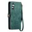 Samsung Galaxy A42 5G Green Leather Zipper Wallet Phone Case - 3