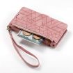 Samsung Galaxy A42 5G Pink Leather Zipper Wallet Phone Case - 4