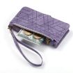 Samsung Galaxy A11 Geometric Zipper Wallet Leather Phone Case (Purple) - 4