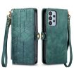 Samsung Galaxy A23 5G Green Leather Zipper Wallet Case - 2