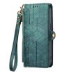 Samsung Galaxy A71 Geometric Zipper Wallet Leather Phone Case - 2