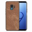 Samsung Galaxy S9 Vintage Leather PC Back Cover Phone Case Brown - 1