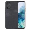 Samsung Galaxy S20 Vintage Leather PC Back Cover Phone Case - Black - 1