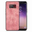 Samsung Galaxy S8 Vintage Leather PC Back Cover Phone Case - Pink - 1