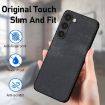 Samsung Galaxy S8 Vintage Leather PC Back Cover Phone Case - Black - 5