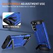 Samsung Galaxy S22 5G Matte Holder Phone Case - Dark Blue - 3