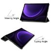 Samsung Galaxy Tab S9 FE Black Leather Tablet Case - 4