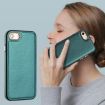 Green Leather Texture Full Coverage Phone Case for iPhone SE 2022/6/7/8/SE 2020 - 5