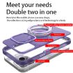 iPhone XS/X MagSafe Metal Holder Frosted Translucent Phone Case - Dark Purple - 3