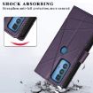Motorola Edge 20 Pro PU Leather Phone Case - Purple - 6