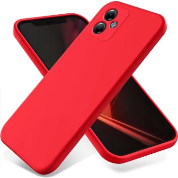 Red Silicone Shockproof Phone Case for Motorola Moto G14 - 1