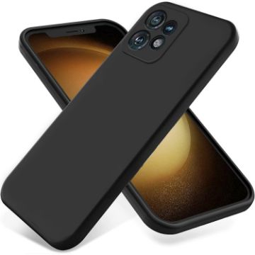 Motorola Edge 40 Pro/Edge+ 2023/X40 Silicone Phone Case (Black) - 1
