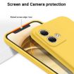 Yellow Silicone Shockproof Phone Case for Motorola Moto G84 5G - 3
