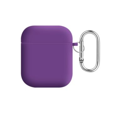 Picture of For AirPods 2 / 1 PC Lining Silicone Bluetooth Earphone Protective Case (Purple)