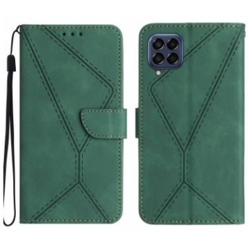 Samsung Galaxy M33 5G Green Leather Phone Case - 1