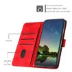 Samsung Galaxy A42 5G Red Leather Phone Case with Lanyard - 3