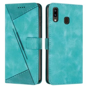 Samsung Galaxy A40 Dream Triangle Leather Phone Case - Green - 1