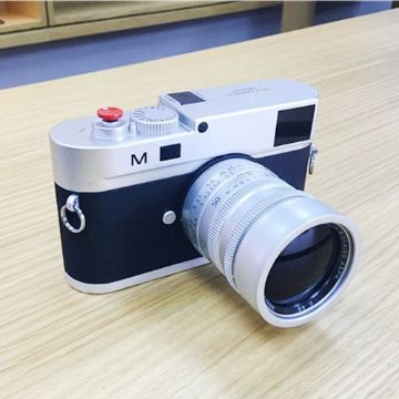 Leica M Dummy DSLR Camera Model Props, Long Lens - Silver - 1