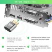 VGA Virtual Display Adapter HDMI 1.4 Dummy Plug Headless Display Emulator - 5