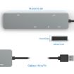 Rocketek CR308 USB3.0 Card Reader 5 in 1 (Silver Grey) - 3