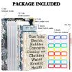 A6 PU Leather Color Printing Notebook Zipper Bag Binder Daisy Black - 2