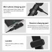 PULUZ Wireless Lavalier Microphones for Type-C Phone - Black - 3