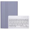 Samsung Galaxy Tab A9 X110/X115 A221B Purple TPU Bluetooth Keyboard Leather Case - 1