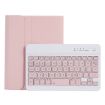 Samsung Galaxy Tab A9 X110/X115 A221B Pink TPU Bluetooth Keyboard Leather Case - 1