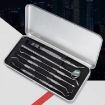 6 in 1 Dental Tool Set - Stainless Steel Probe, Dentist Tools, Tweezers - 2