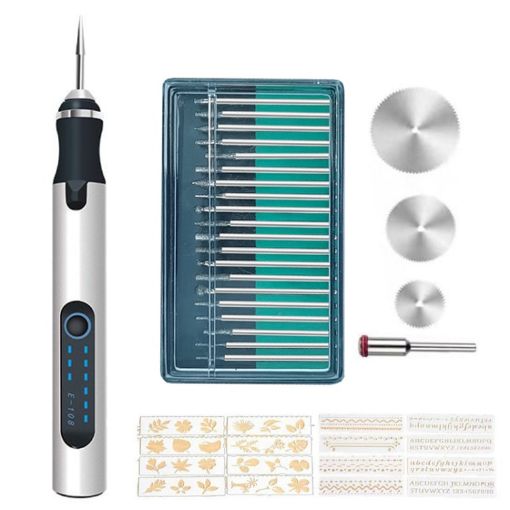 SNJ-3681 Mini Engraving Pen Electric Grinder - Silver - Google Shopping - 1