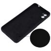 Black Liquid Silicone Phone Case for Motorola Moto E22s - 3
