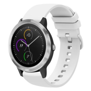 Garmin Vivoactive 3 20mm White Silicone Watch Band - 1