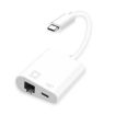 NK-1035 TC USB-C Male to Ethernet + Power Female Adapter - 1