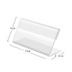 Mini Clear Acrylic Sign Display Stand Label Holder - 10 PCS - 2