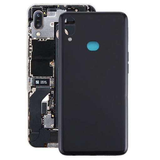 Galaxy A10s Battery Back Cover with Side Keys - Black - 1