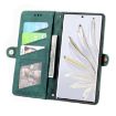 Green Geometric Zipper Wallet Leather Phone Case - For Honor 90 - 3