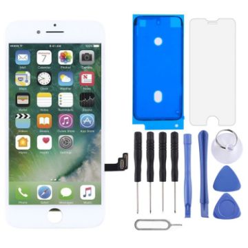 LCD Screen for iPhone 7 with Digitizer - White - 1