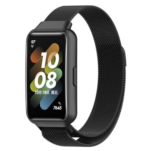 Huawei Band 7 Milan Magnetic Watch Band - Black - 1
