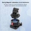 PULUZ Action Camera Quick Release Magnetic Base Adapter - Black - 4