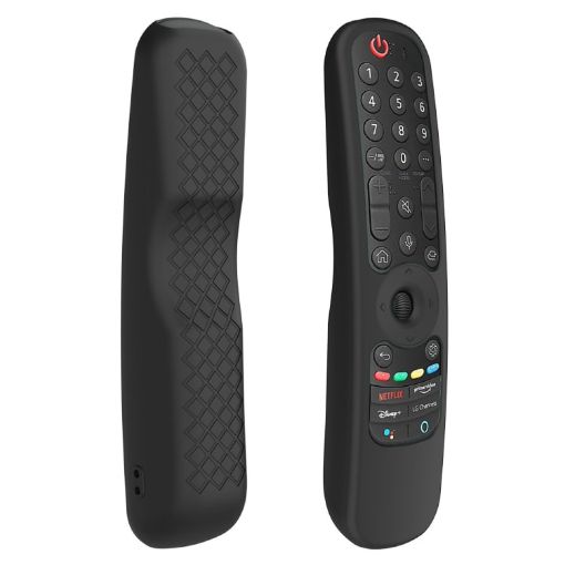 Black Silicone Case for LG AN-MR21GC TV Remote Control - 1