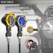 Universal Rotating LED Dual-color Turn Signal Light (Amber Yellow + Red) - 6