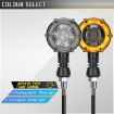 Universal Rotating LED Dual-color Turn Signal Light (Amber Yellow + White) - 2
