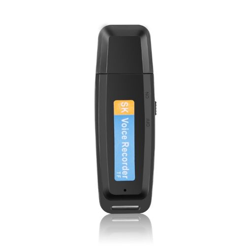 SK001 Rechargeable USB Voice Recorder Pen - Black - 1