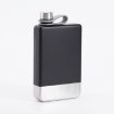 9oz Stainless Steel Hip Flask - Matte Black - 1