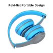 P47 Foldable Wireless Bluetooth Headphone Blue - 6